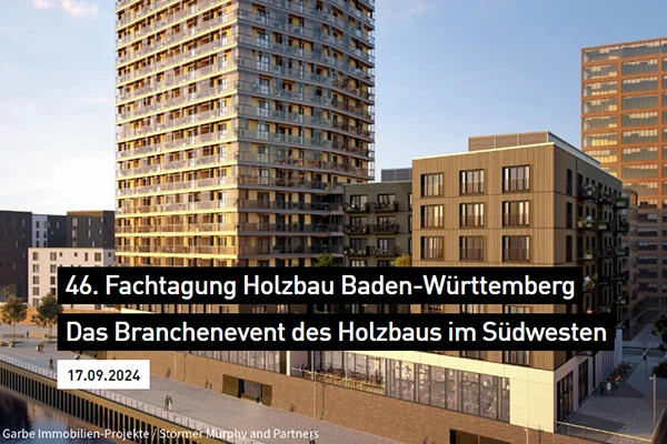 Banner 46. Fachtagung Holzbau Baden-Württemberg